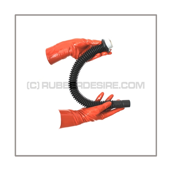 Gasmask-tube T40-D-M highly flexible with length 40 cm = 16 inch and gasmask-connectorthreads male to 22 mm mediport female